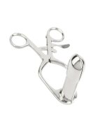 MR. STEEL Dilatator anal Barr Rectal Speculum Small în formă de specul din oțel inoxidabil lungime 15 cm (mic) argintiu
