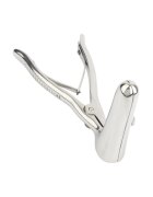 MR. STEEL Dilatator anal Sims Rectal Speculum în formă de specul din oțel inoxidabil lungime 17 cm argintiu