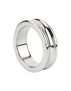 MR. STEEL Inel pentru penis The Imperator C-Ring din oțel inoxidabil diametru 4.5 cm (mare) argintiu