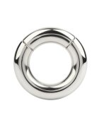 MR. STEEL Inel pentru testicule MBS Stackable Weight cu deschidere magnetică din oțel inoxidabil diametru 4.2 cm (mediu) argintiu