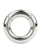 MR. STEEL Inel pentru testicule MBS Stackable Weight cu deschidere magnetică din oțel inoxidabil diametru 4.8 cm (mare) argintiu