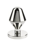 MR. STEEL Plug anal Classic Butt Plug Small din oțel inoxidabil diametru 3.8 cm lungime 6.4 cm (mic) argintiu
