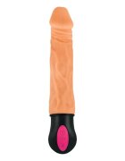 NASSTOYS Vibrator realist Natural Realskin Hot Cock cu funcție de încălzire 12 funcții de vibrație 18 cm culoarea pielii