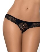Obsessive Chilot tanga sexy Miamor Crotchless Thong S/M negru