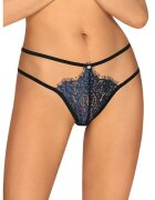 Obsessive Chilot tanga sexy Yassmyne S/M Albastru/Negru