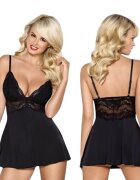 Obsessive Lenjerie babydoll 810-BAB-1 Negru S/M