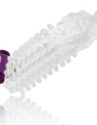 OHMAMA! Manson OHMAMA - Dragon pentru extensia penisului cu mini vibrator transparent 12 cm