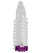 OHMAMA! Manson OHMAMA - Dragon pentru extensia penisului cu mini vibrator transparent 12 cm