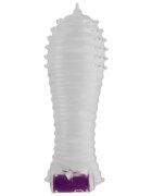 OHMAMA! Manson OHMAMA - STRIATII pentru extensia penisului cu mini vibrator transparent 15 cm