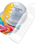 ONE Prezervative Super Studs cu bile din latex Sensatex lubrifiate diametru 53 mm 12 buc
