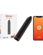 ONINDER Vibrator bullet Berlin pentru stimularea clitorisului control prin aplicatie 9 functii de vibratie rezistent la apa IPX7 negru