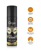 Orgie Gel Dual Vibe!Kissable - Pina Colada pentru stimulare clitoris si excitare efect incalzire si furnicaturi 15 ml
