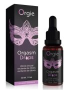 Orgie Gel intim Orgasm Drops cu efect de furnicături pentru stimularea clitorisului și orgasm intens aromă de măr 30 ml (mov)