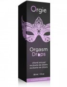 Orgie Gel intim Orgasm Drops cu efect de furnicături pentru stimularea clitorisului și orgasm intens aromă de măr 30 ml (mov)