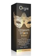 Orgie Gel intim Orgasm Drops Vibe! cu efect de furnicături pentru stimularea clitorisului și orgasm intens aromă de piersică 15 ml