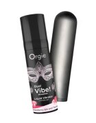 Orgie Set erotic Vibe! Bullet gel intim aromat Dual Vibe! cu efect de furnicături + vibrator bullet cu 10 funcții de vibrație (roz)
