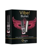 Orgie Set erotic Vibe! Bullet gel intim aromat Dual Vibe! cu efect de furnicături + vibrator bullet cu 10 funcții de vibrație (roz)