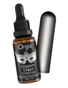 Orgie Set Orgasmic Bullet gel intim Orgasm Drops Intense cu efect de răcire și încălzire + vibrator bullet cu 10 funcții de vibrație (gri)