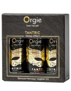Orgie Set ulei masaj - Tantric pentru corp cu arome de vin alb orhidee fructe de padure kiwi si capsuni 3 x 30 ml