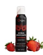 Orgie Spuma - Acqua Croccante pentru masaj erotic cu aroma de capsuni 150 ml
