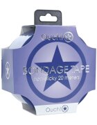 Ouch! Bandă Bondage Tape pentru jocuri erotice BDSM nelipicioasă lungime 20 m culoare albastru închis (navy)