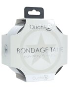 Ouch! Bandă Bondage Tape pentru jocuri erotice BDSM nelipicioasă lungime 20 m culoare argintiu