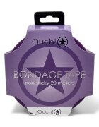Ouch! Bandă Bondage Tape pentru jocuri erotice BDSM nelipicioasă lungime 20 m culoare mov