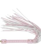 Ouch! Bici Flogger - Paris Collection pentru jocuri erotice BDSM din piele îmbinată culoare roz cu auriu