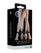 Ouch! Curea pentru jocuri sexuale OUCH - Adjustable Hand and Ankle Restraints culoare neagra