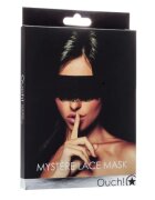 Ouch! Mască pentru ochi Mystere Lace Mask pentru jocuri erotice BDSM mărime universală culoare negru
