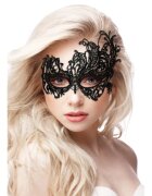 Ouch! Mască Royal Black Lace pentru jocuri erotice din dantelă culoare negru mărime universală