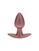 Ouch! Plug anal Smooth Silicone Anal Plug Small lungime 6.5 cm diametru 2.7 cm (mic) din silicon roz