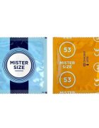  Pachet pentru bărbați: Capsule afrodisiace MARATON FORTE 20 buc + Prezervativ ultra-subțire MISTER SIZE 53 1 buc