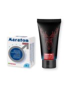  Pachet pentru bărbați: Capsule afrodisiace MARATON FORTE 4 buc + Gel MARAL Original 50 ml