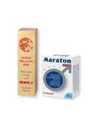  Pachet pentru bărbați: Capsule afrodisiace MARATON FORTE 4 buc + Spray Delay Super DRAGON 6000 12 ml