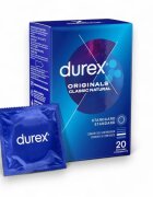  Pachet pentru cupluri: Prezervative Durex Originals Classic Natural 20 buc + Lubrifiant pe bază de apă Durex Play Original H2O 50 ml