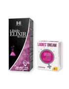  Pachet pentru femei: Capsule afrodisiace LADIES DREAM 2 buc + Picaturi Libido Elixir For Women 30 ml