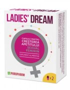  Pachet pentru femei: Capsule afrodisiace LADIES DREAM 2 buc + Picaturi Libido Elixir For Women 30 ml