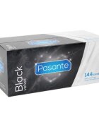 PASANTE Prezervative Black Velvet din latex negru diametru 56 mm 144 bucăți