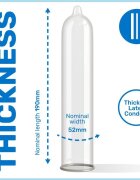 PASANTE Prezervative groase EXTRA THICK cu lubrifiant suplimentar 1 cutie x 3 buc
