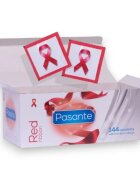PASANTE Prezervative Red Ribbon lubrifiate diametru 54 mm ambalaj cu fundă roșie 144 bucăți
