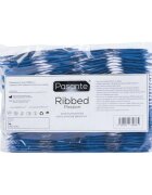 PASANTE Prezervative Ribbed Passion din latex texturate și rezistente diametru 52 mm 144 bucăți