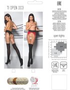 Passion Dresuri fără Crotch G-String TIOPEN003 negru și roșu mărime S/M