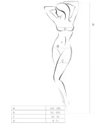 Passion Lenjerie bodystocking G-String BS011 One size Negru