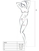 Passion Lenjerie bodystocking G-String BS035 One size Alb