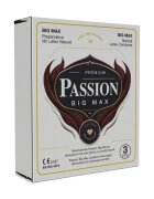 Passion Prezervative Big Max din latex natural lubrifiate și rezistente diametru 55 mm 3 buc
