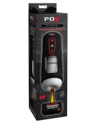 PDX Masturbator automat ELITE Milk Me Hotter funcție de încălzire și penetrare automată 10 funcții de vibrație negru