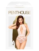 PENTHOUSE Lenjerie Teddy Toxic Powder alb mărime S/M