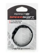 Perfect Fit Inel pentru penis Speed Shift Cock Ring diametru ajustabil până la 17 mărimi din TPR culoare negru