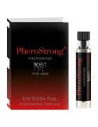 PheroStrong Mostră parfum cu feromoni Beast pentru bărbați cu note de piper picant mentă și lemn de santal 1 ml